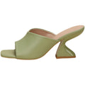 Lina – Offene Schuhe mit geformtem Absatz und Slip-on-Design