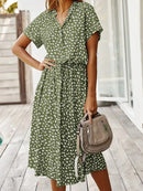 EleganceCharm - Kleid Mit PunkteDruck