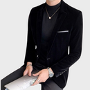 Louis - Schmal geschnittener Reverskragen-Blazer mit langen Ärmeln und Taschen