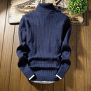 Anton - Warmer Langärmelig Rollkragenpullover mit Rippenbündchen