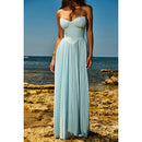 Sophia - Ärmellos Plissiertes Maxikleid Mit Korsett