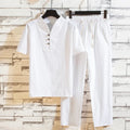 Carl - Zweiteiliges Set aus locker sitzendem Kurzarmhemd und Hose mit Kordelzug