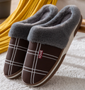 Leo - Bequem Warmes Fell Rutschfest Schuhe