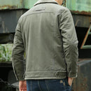 Oliver - Langärmelige Vlies Auskleidung Denim Jacke Mit Schaltflächen
