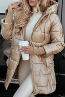 Edith - Langärmelig Kapuze Jacke Mit Taschen