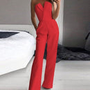Anya - Modischer ärmelloser Jumpsuit in schmaler Passform mit Taschen