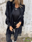 Emilia - Warm Batwing Ärmel Umschlagtuch Mantel