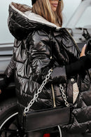 Edith - Langärmelig Kapuze Jacke Mit Taschen