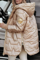 Edith - Langärmelig Kapuze Jacke Mit Taschen