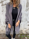 Emilia - Warm Batwing Ärmel Umschlagtuch Mantel