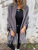 Emilia - Warm Batwing Ärmel Umschlagtuch Mantel