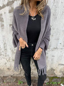 Emilia - Warm Batwing Ärmel Umschlagtuch Mantel
