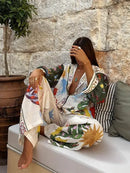Lana – Stilvolles Urlaubs-Outfit-Set mit langen Ärmeln und lässiger Hose