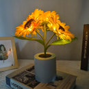 FloraNest - Sonnenblume LED Lampe Kabellose künstliche Blume Licht für Wohnkultur
