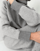 Elke -  Langärmelig Rollkragenpullover Mit Weites Bein Hosen Zweiteiliges Satz