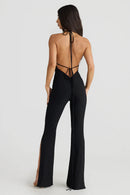 Elke - Ärmellos Rückenfrei Lange Spaghetti Jumpsuit