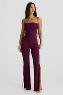 Elke - Ärmellos Rückenfrei Lange Spaghetti Jumpsuit