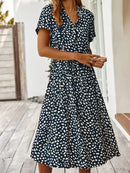 EleganceCharm - Kleid Mit PunkteDruck