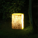 Rustic Glow - Hölzernes LED Garten Lampe