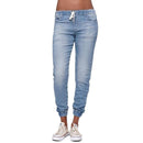 Annegret – Lässige Slim Fit Hose mit elastischem Kordelzugbund und Taschen