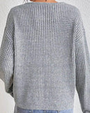 Leonie - Bequemer lockerer Strickpullover mit langen Ärmeln