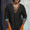 Luca – Elegantes Trim-Shirt mit offenem Hals und stylischen Ärmeln