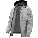 Louis - Lässige langärmelige Kapuzenjacke mit Reißverschluss und Taschen