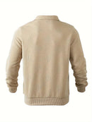Anselm - Bequemer Langärmelig Reißverschluss Kragen Pullover