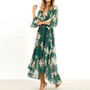 Elena - Elegantes Maxi Kleid Mit V Ausschnitt