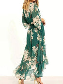 Elena - Elegantes Maxi Kleid Mit V Ausschnitt
