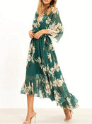 Elena - Elegantes Maxi Kleid Mit V Ausschnitt