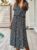 EleganceCharm - Kleid Mit PunkteDruck