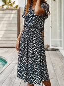 EleganceCharm - Kleid Mit PunkteDruck