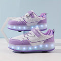 Greta – Stilvolles 4 Rad Skateschuhe mit LED Beleuchtung und rutschfest