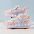 Greta – Stilvolles 4 Rad Skateschuhe mit LED Beleuchtung und rutschfest