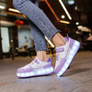 Greta – Stilvolles 4 Rad Skateschuhe mit LED Beleuchtung und rutschfest