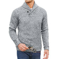 Alaric - Bequemer langärmeliger Strickpullover mit Knopf