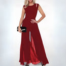 Leonie - Eleganter ärmelloser Jumpsuit mit weitem Bein und hoher Taille
