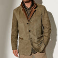 Claus - Langärmelig Vintage Jacke Mit Schaltflächen
