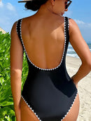Monika – Stylischer One Piece Badeanzug mit rückenfreiem Entwerfen