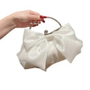 Louisa – Leichte Handtasche mit elegantem Schleifen Entwerfen und Ketten Schultergurt