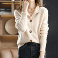 Lea - Warm Langärmelig Pullover Mit Schaltflächen