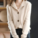 Lea - Warm Langärmelig Pullover Mit Schaltflächen