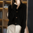 Lea - Warm Langärmelig Pullover Mit Schaltflächen
