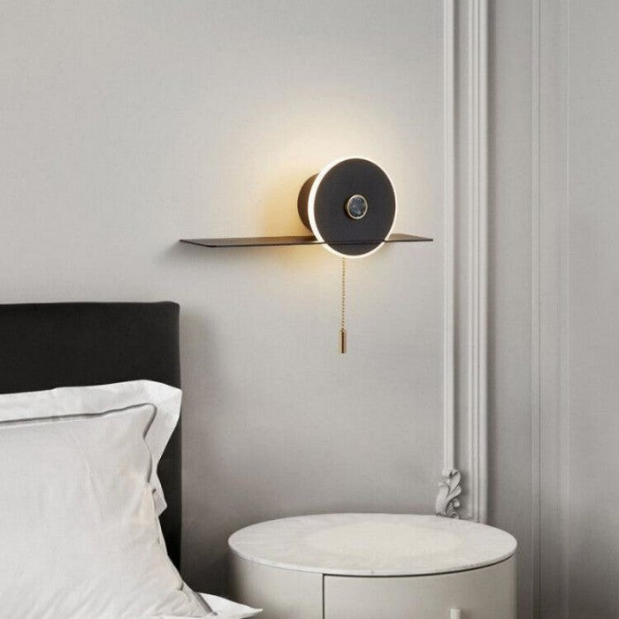 Moderne hängende Wandleuchte für das Schlafzimmer mit Reißverschluss