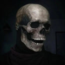 SpookJaw - Bewegliche Kiefer Realistische Vollkopf Schädelmaske für Halloween Party und Cosplay