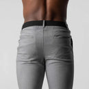 Yannik - Elegante Schlanke Passform Hose mit elastischer Taille und Knopf