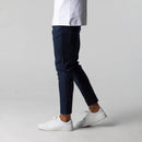 Yannik - Elegante Schlanke Passform Hose mit elastischer Taille und Knopf