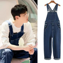 Felix - Lose sitzende jumpsuit mit verstellbaren Schulterriemen und mehreren Taschen