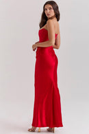 Clara - Ärmellos Strapless Korsett Maxikleid